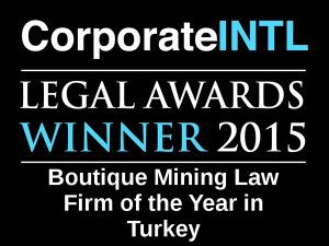 2015 - Boutique Mining Law Firm of the Year in Turkey